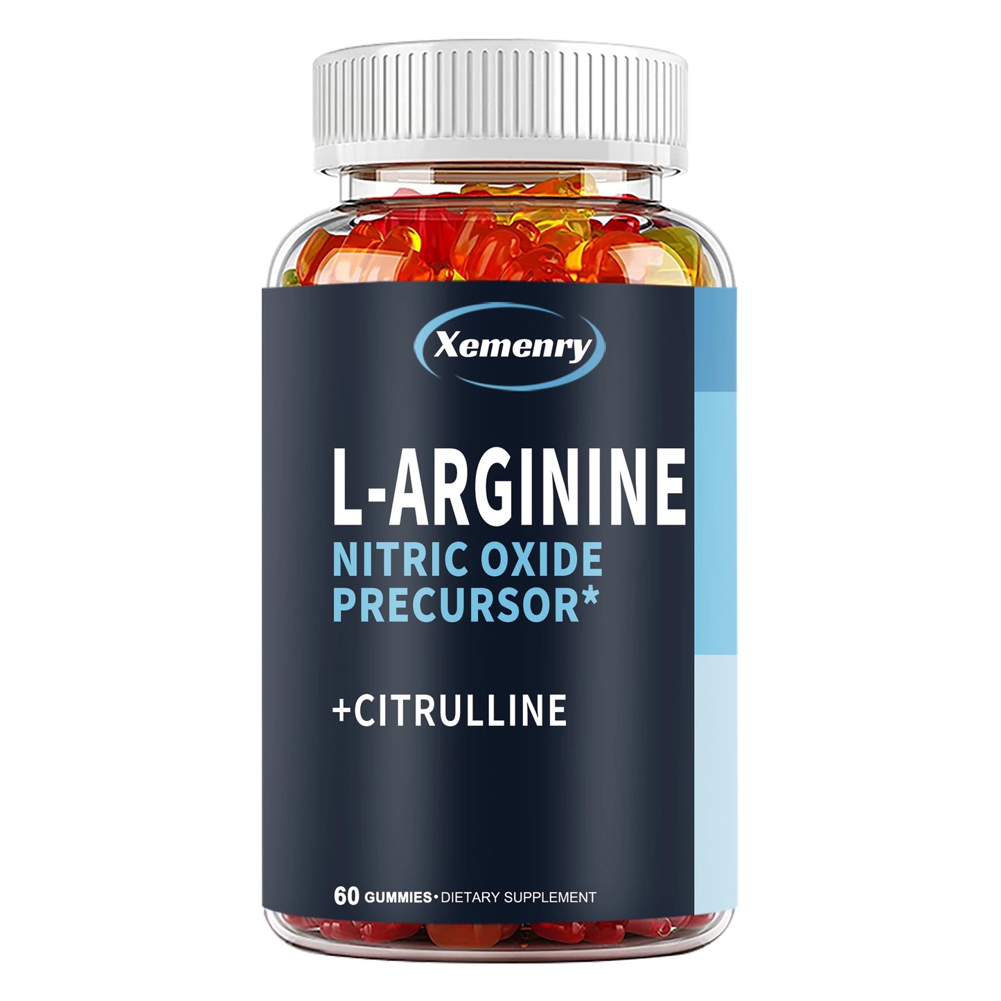 L-Arginine Supplement - Boosts Energy and Endurance, Improves Muscle Mass and Athletic Performance - 60 Gummies