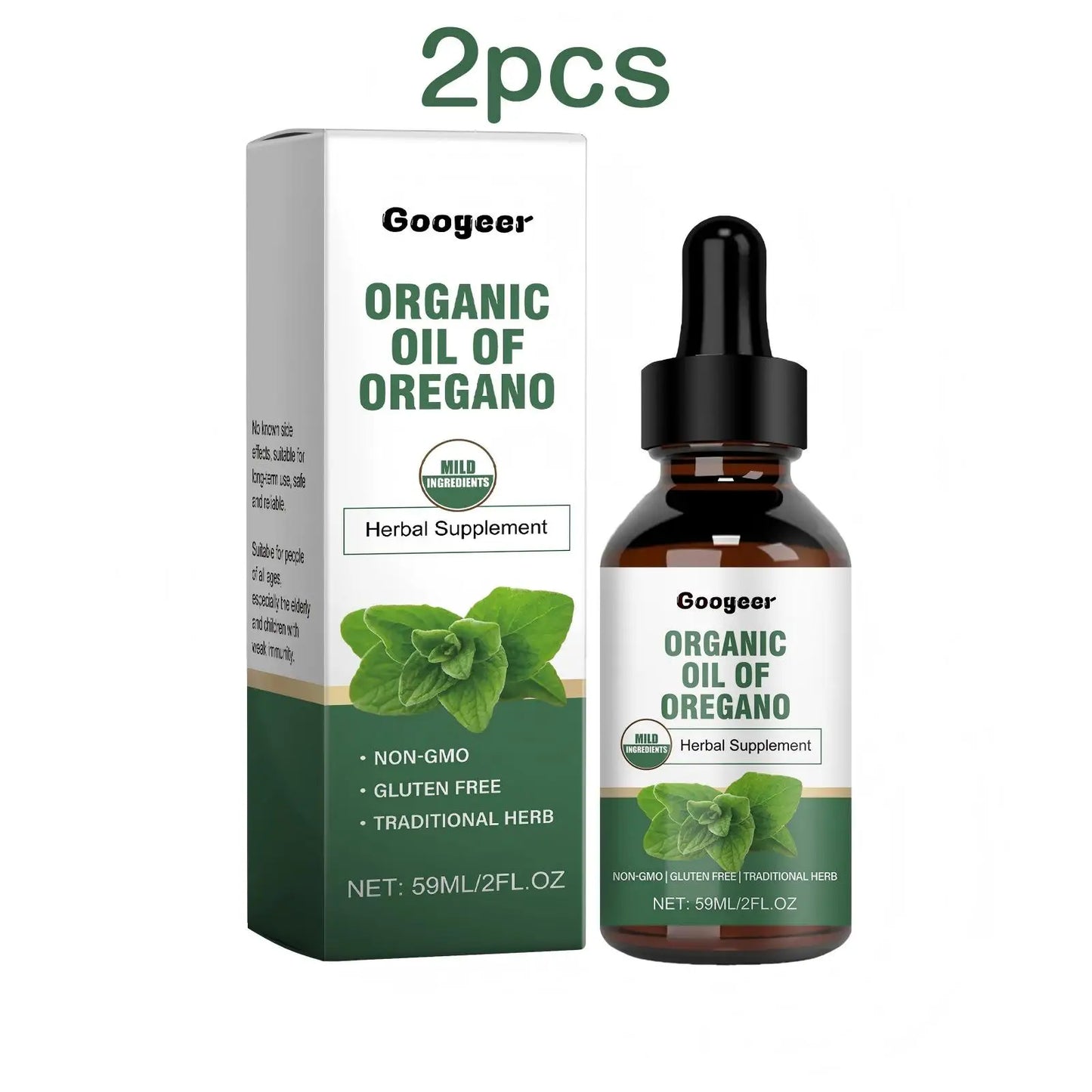 59ml Herbal Supplement Drops, Natural Oregano Oil, Improve Immunity, Digestion