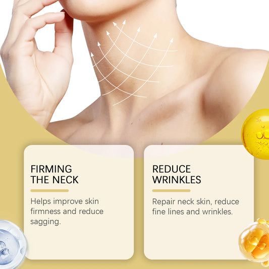 120g Neck Firm Roller Cream, Neck Line Reduction, Deep Nourishing, Moisturize, Massage, Sooth Skin, Easy Absorption