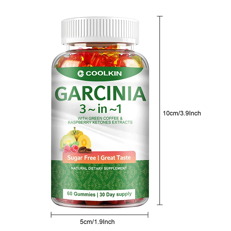 Garcinia Cambogia - Fat Burner, Cellulite, Weight Management, Appetite Suppressant - 60 Gummies