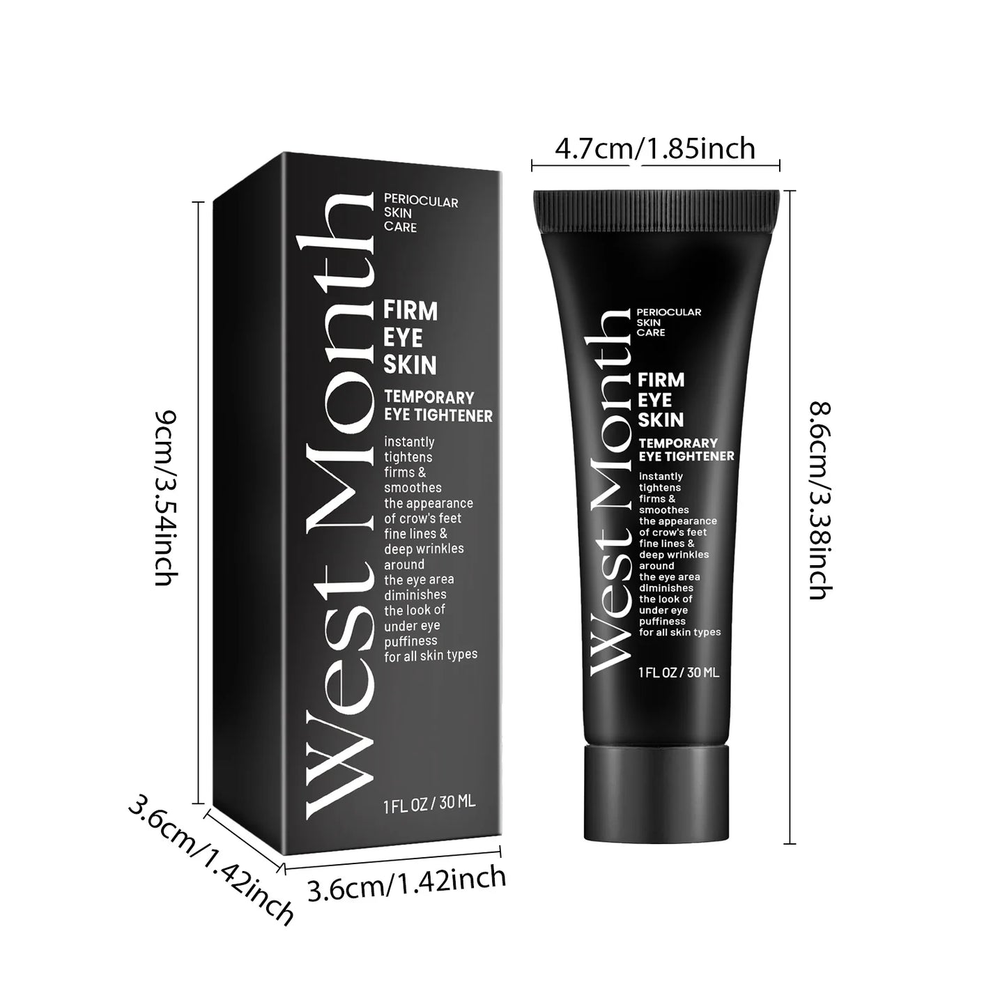 West Month Anti-aging Eye Cream, Fade Fine Lines, Reduce Under Eye Bags, Remove Dark Circles, Hydrating, Firming, Lifting