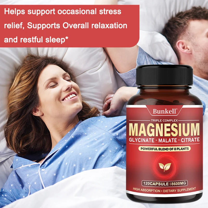 Magnesium Supplement - Promotes Proper Muscle, Heart, and Bone Support, Cardiovascular Function, Nutrient Metabolism