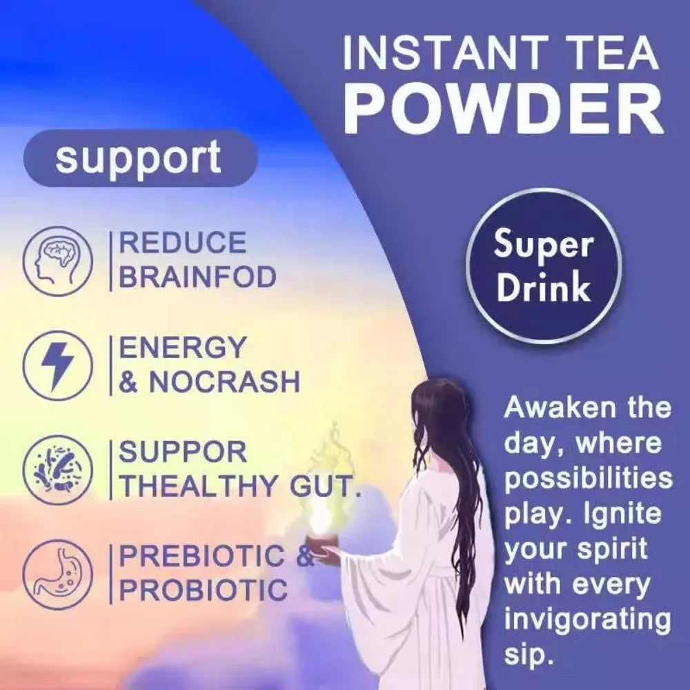 3-in-1 Instant Tea Powder 330g | Boost Energy, Mate Tea