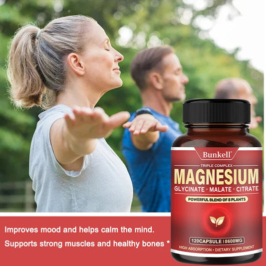 Magnesium Supplement - Promotes Proper Muscle, Heart, and Bone Support, Cardiovascular Function, Nutrient Metabolism