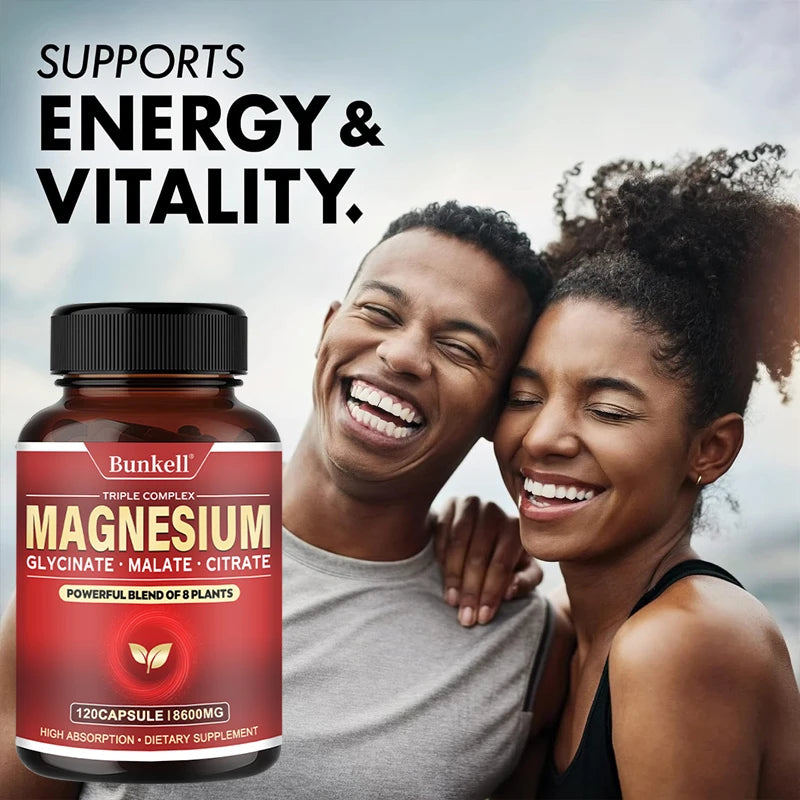 Magnesium Supplement - Promotes Proper Muscle, Heart, and Bone Support, Cardiovascular Function, Nutrient Metabolism