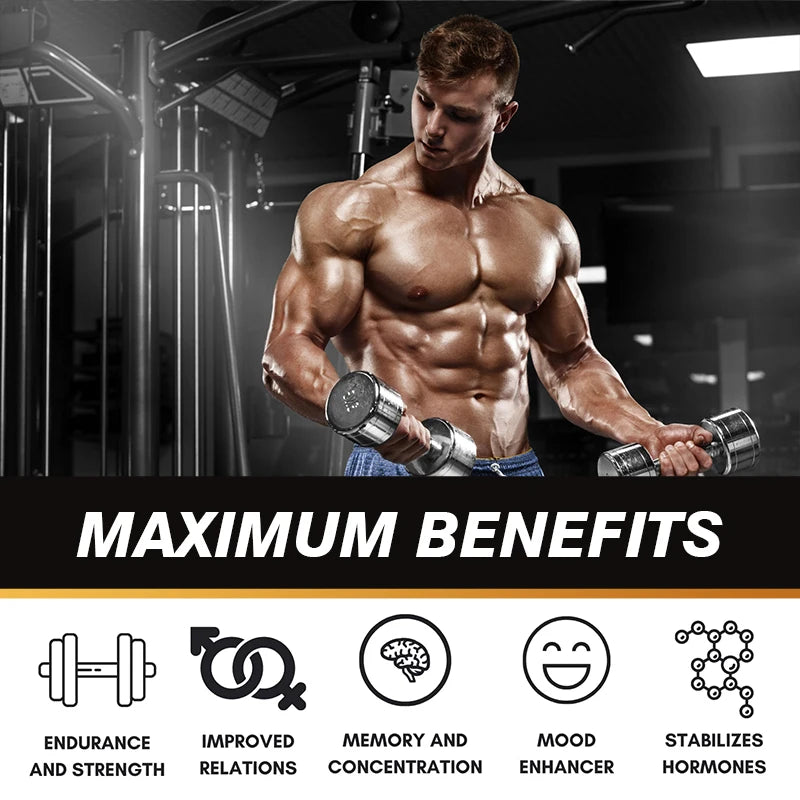 BEWORTHS 50G, Maca Root, Coffee, Energy Supplement, Supports Athletic Performance, Builds Muscle and Strengthens