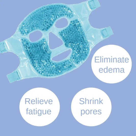 Ice Gel Face Mask, Relieve Fatigue, Skin Firming, Spa Hot Cold Therapy, Ice Pack, Cooling, Beauty Skin Care Tool