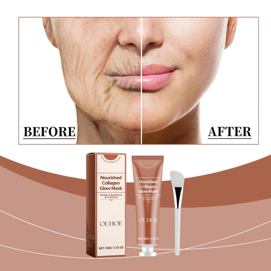 Collagen Peeling Mask, Facial Skin Care, Brightening Skin, Moisturizing, Hydrating and Reducing Facial Fine Lines