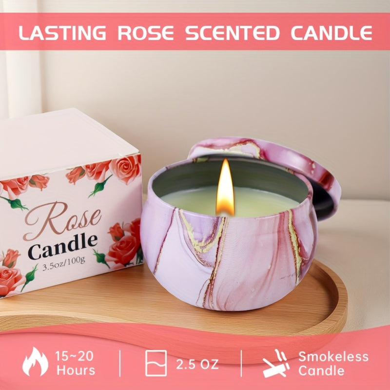 Bath Gift Set with Rose Scented Candles, Dried Flowers, Bath Salt Balls, Water Cups, Eye Masks, Blankets, Soaps, Socks, Hair Ribbons, Can Be Used As Birthday, Christmas, Mother's Day, Valentine's Day Gifts for Family, Friends