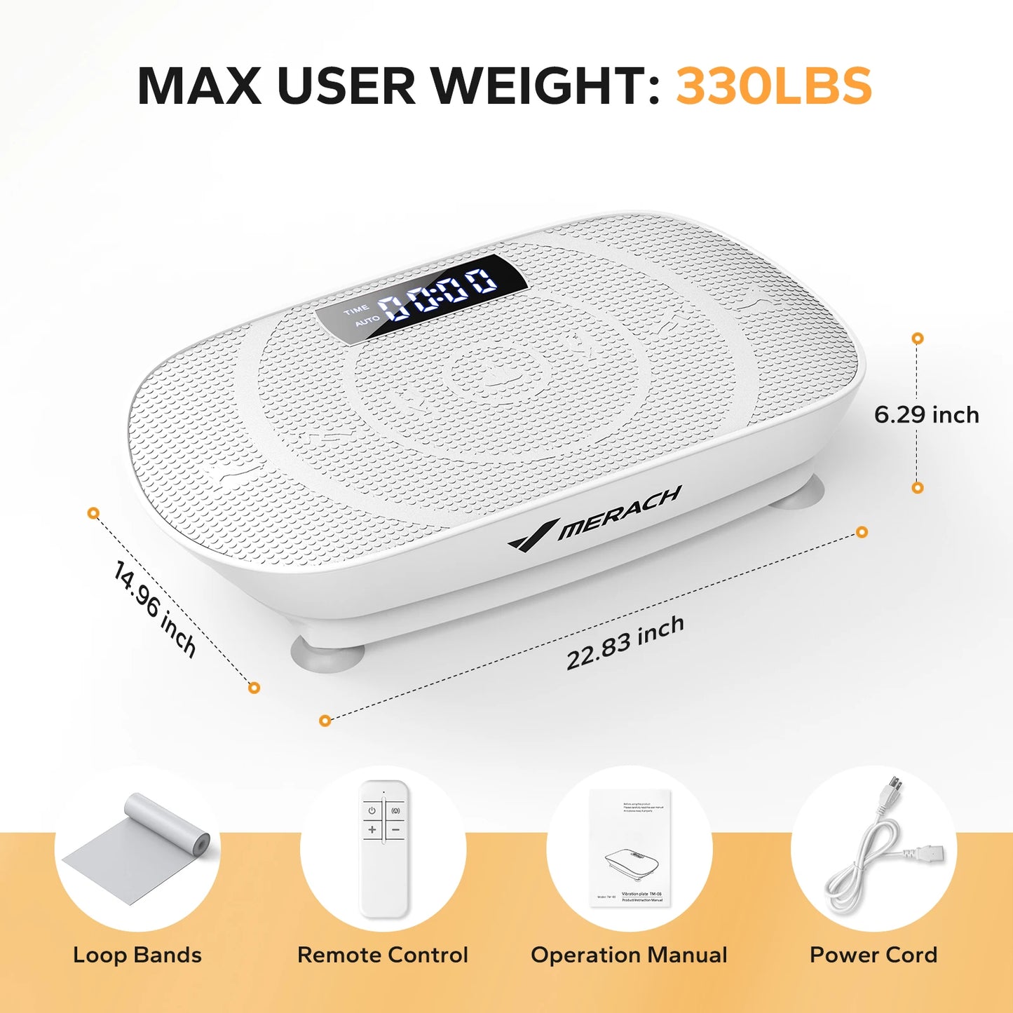 Vibration Plate Exercise Machine, Whole Body Workout, Power Vibrate Fitness Platform, Weight Loss & Shaping