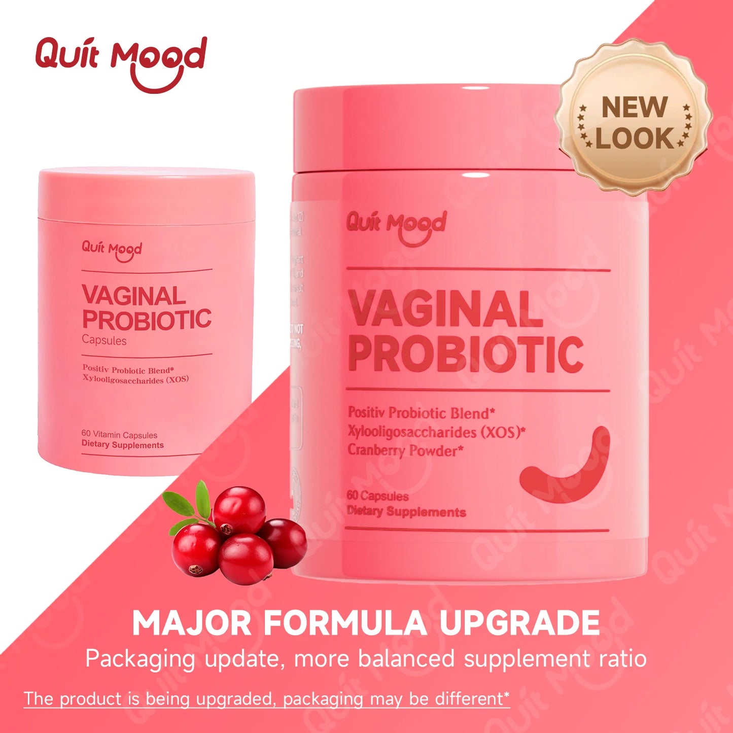 Probiotics for Women, Vaginal flora Balance with Prebiotics, Cranberry Extract, 60 capsules