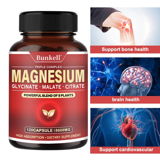 Magnesium Supplement - Promotes Proper Muscle, Heart, and Bone Support, Cardiovascular Function, Nutrient Metabolism