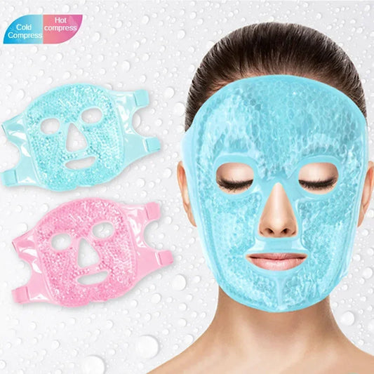 Ice Gel Face Mask, Relieve Fatigue, Skin Firming, Spa Hot Cold Therapy, Ice Pack, Cooling, Beauty Skin Care Tool