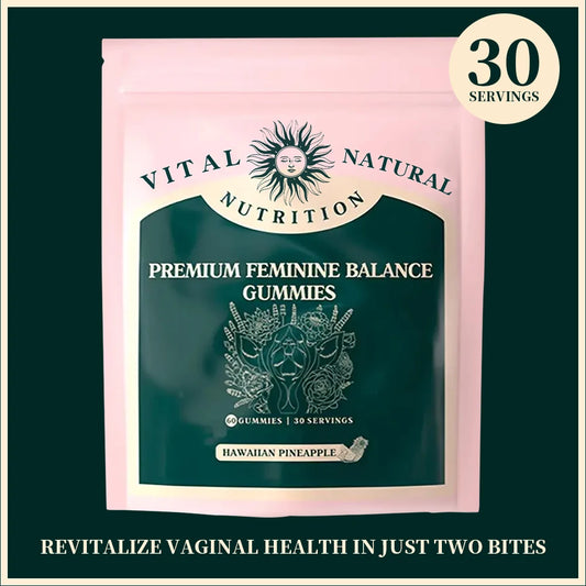 60 pieces of Vital Source Feminine Balance Gummies, for women - Hawaiian Pineapple