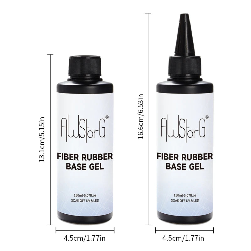 150ml Fiber Rubber Base Nail Repair, Fix Cracked Gel For Broken Nails, Semi-permanent Varnish