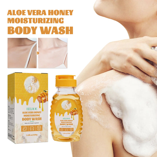 Honey Shower Gels, Refreshing, Moisturizing Body Wash, Smooth, Gentle Cleansing, Firming, Skin Exfoliating, Brightening Shower Lotion