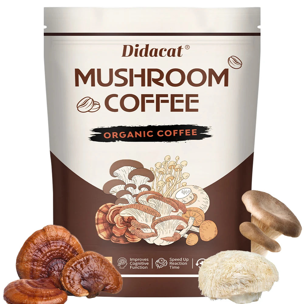 Mushroom Coffee - Organic, Lion's Mane, Chaga, Cordyceps, Reishi, Shiitake