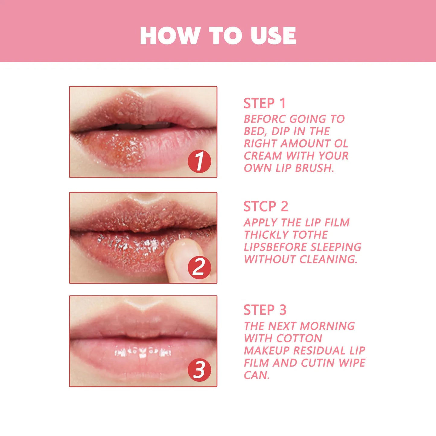 Pink Lip Scrub, Exfoliator, Dead Skin Removal, Lightening, Fade Lip Lines, Moisturizing, Makeup Lip Care