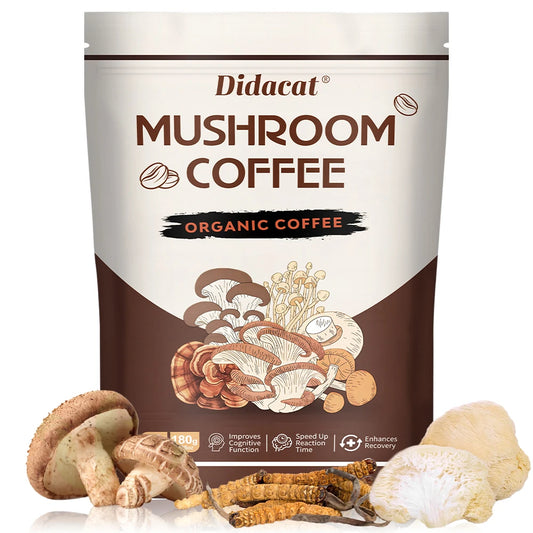 Mushroom Coffee - Organic, Lion's Mane, Chaga, Cordyceps, Reishi, Shiitake